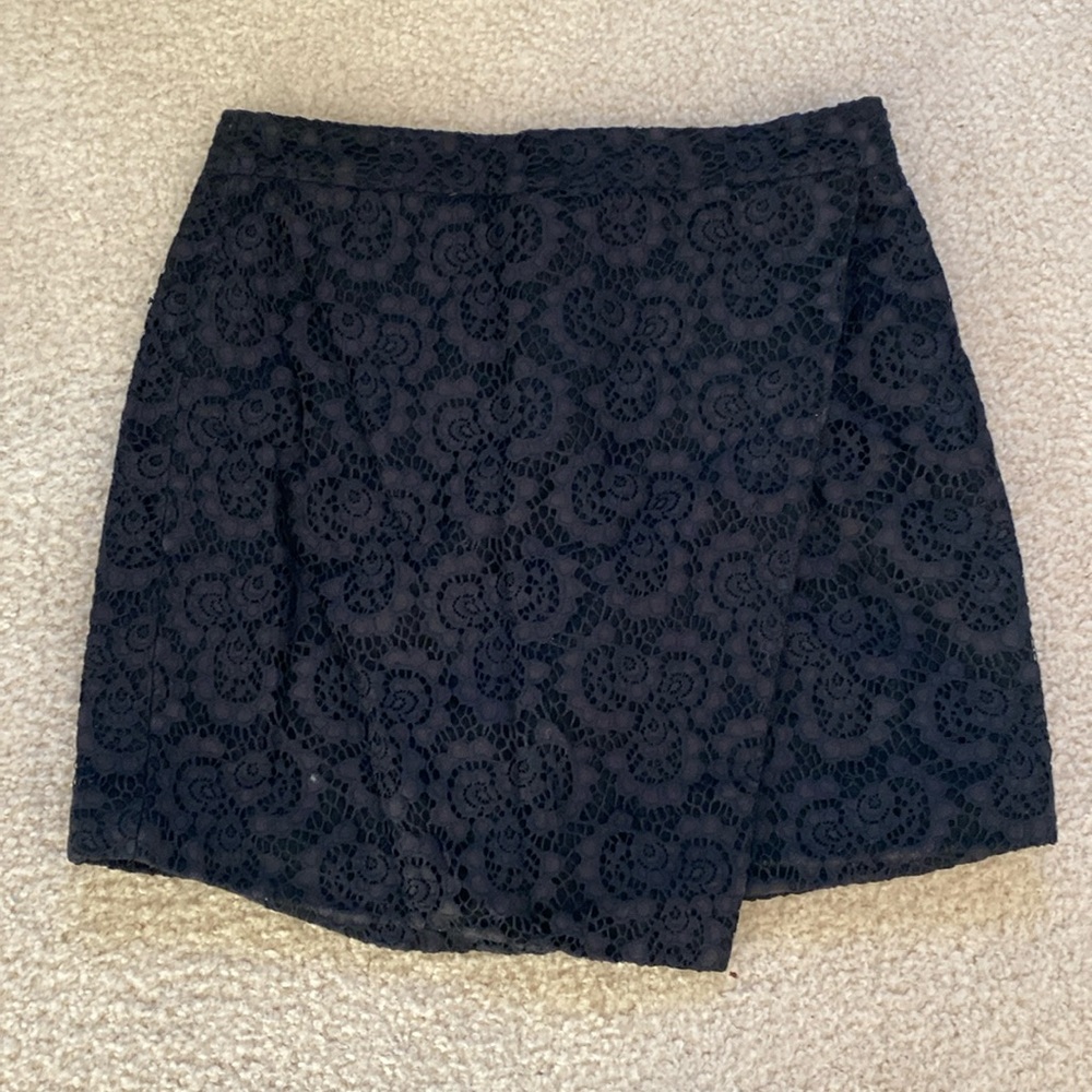Madewell Lace Faux Wrap Skirt